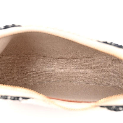 Celine Textile Medium Ava Shoulder Bag White Black 5 of 11