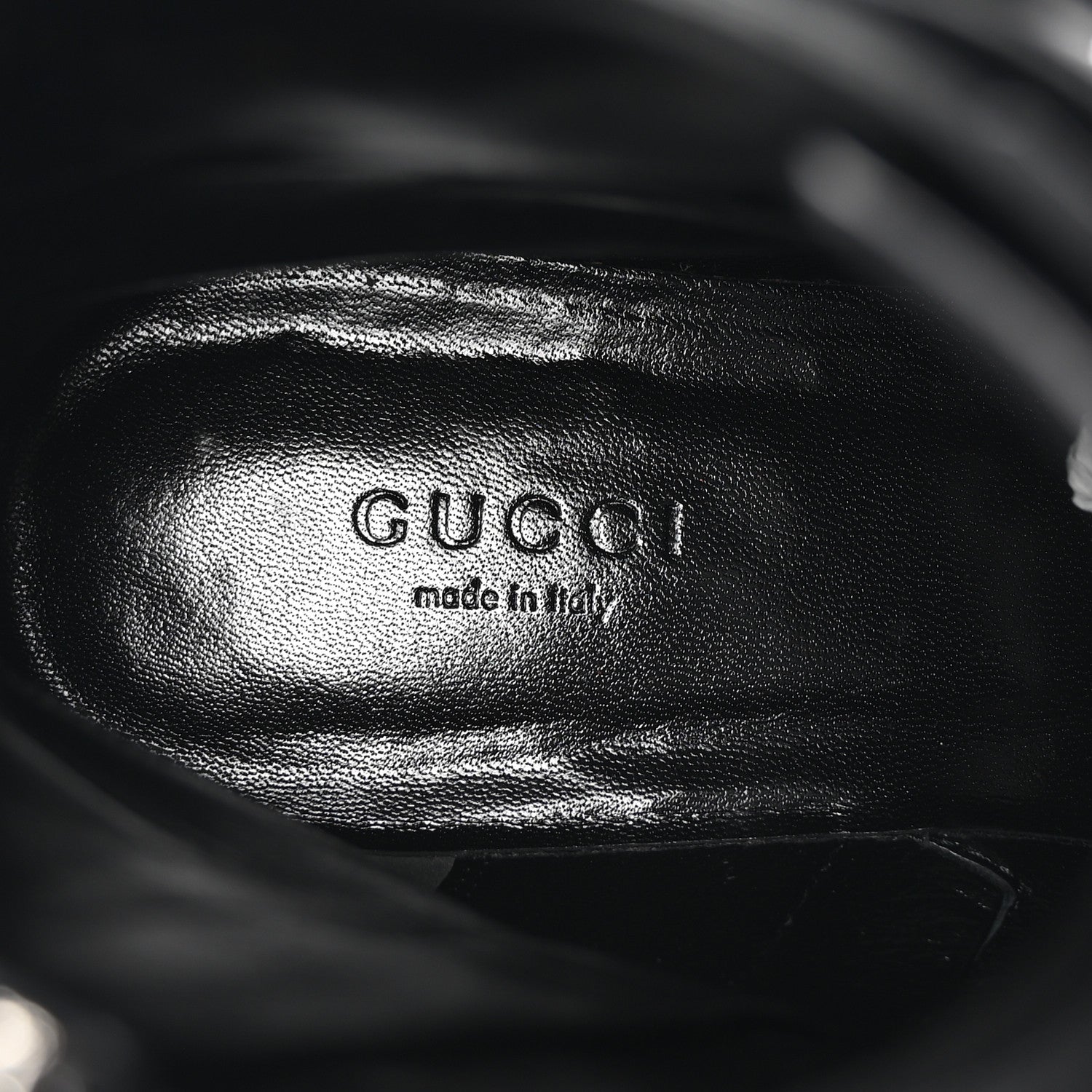 Gucci Flores Calfskin Nappa Matelasse GG 40mm Ankle Boots 37.5 Black 8 of 10