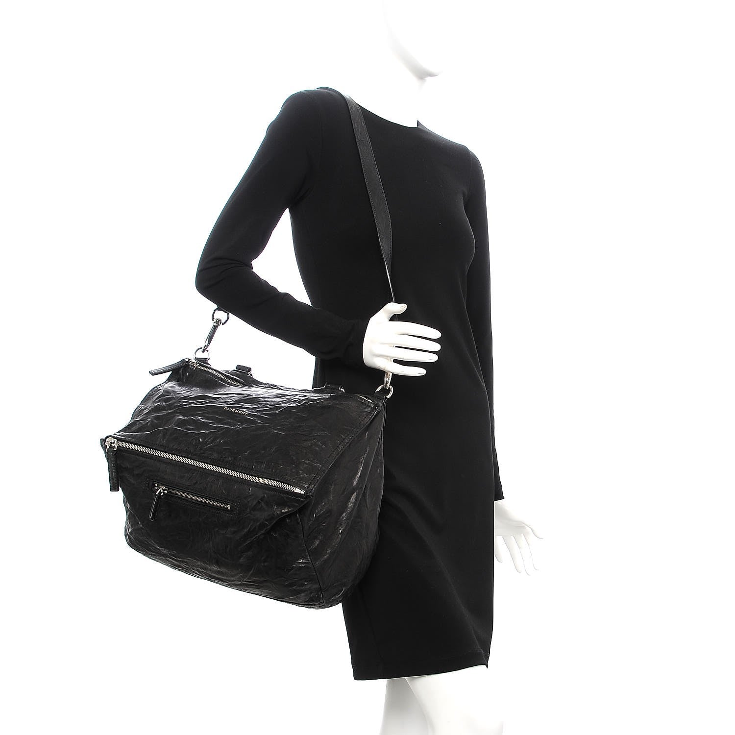Givenchy Tumbled Sheepskin Large Pandora Bag Black 3 of 8
