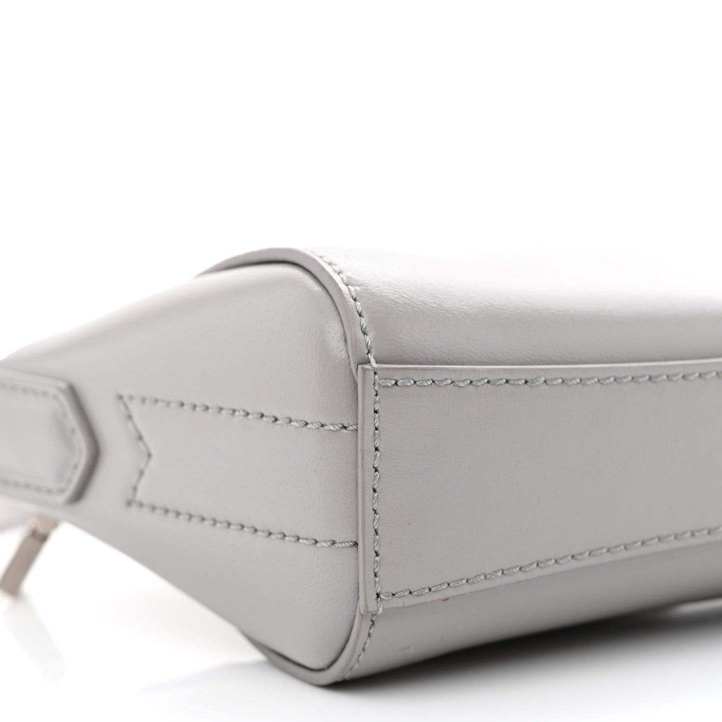 Sugar Goatskin Nano Antigona Pearl Grey