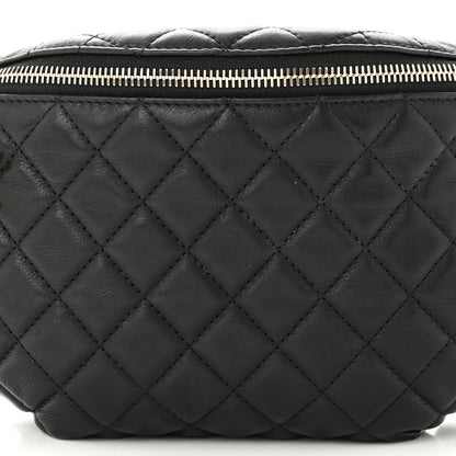 Chanel Calfskin Quilted Banane Waist Bag Fanny Pack Black 8 of 10