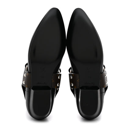 Louis Vuitton Calfskin Monogram Rhapsody Ankle Boots 38 Black 6 of 11