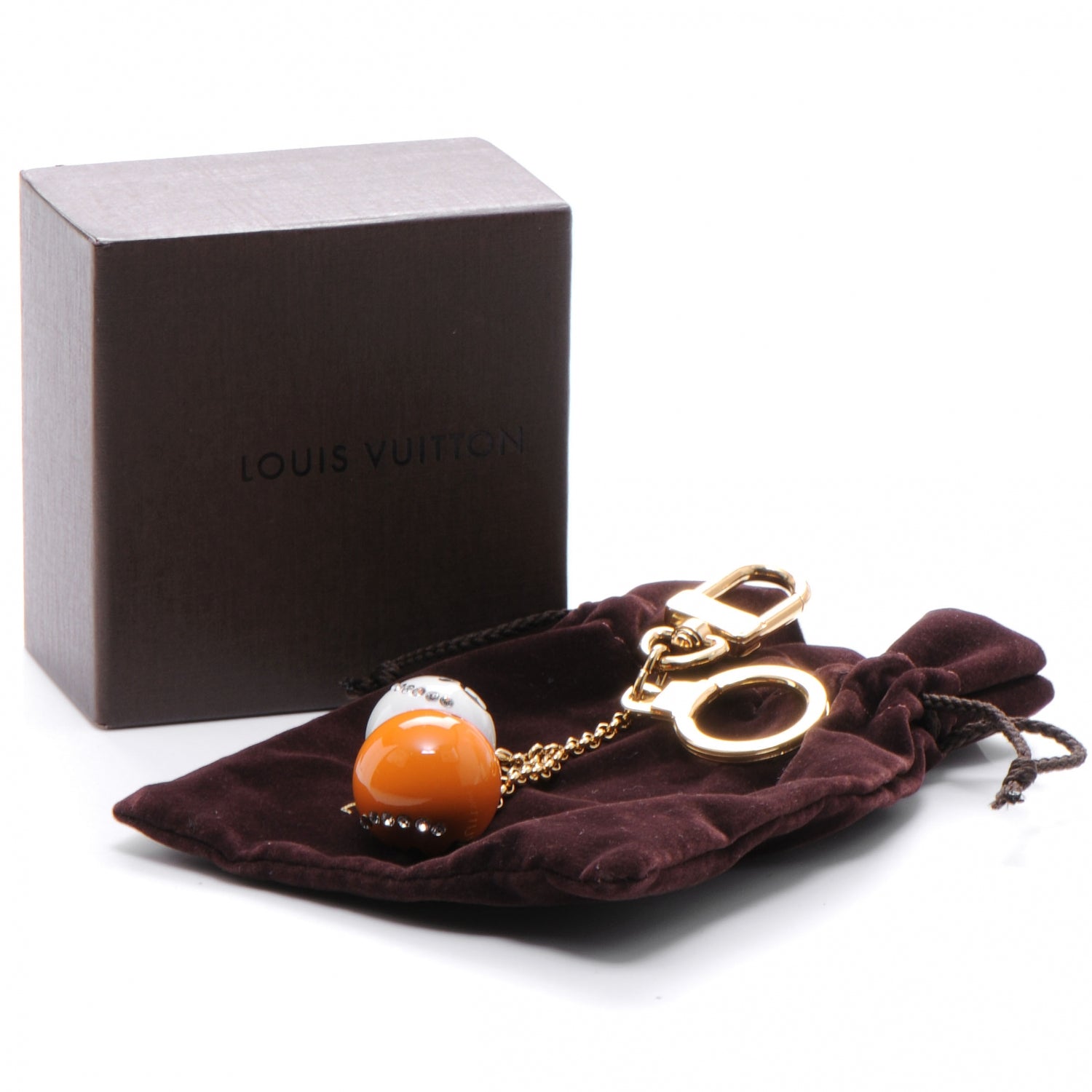 Louis Vuitton Halloween Jack and Lucie Key Cles Orange 6 of 6