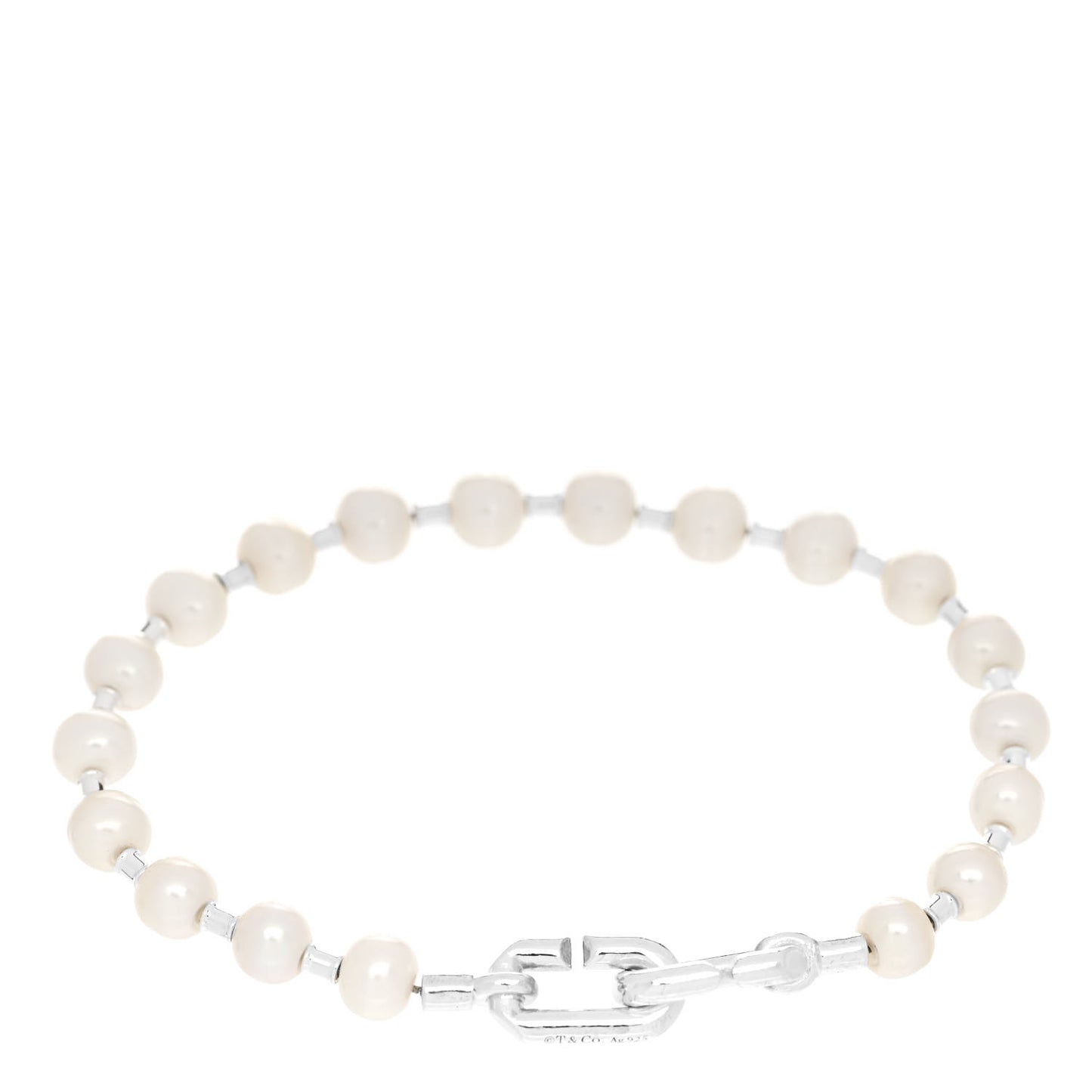 Sterling Silver Pearl 5-6mm HardWear Bracelet
