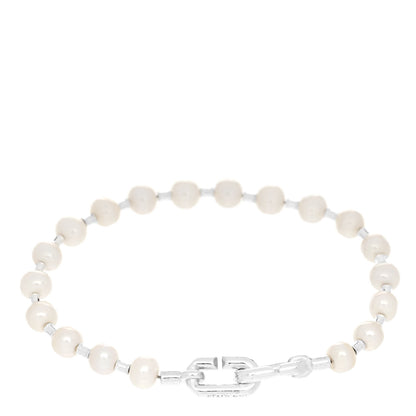 Tiffany Sterling Silver Pearl 5-6mm HardWear Bracelet 2 of 3
