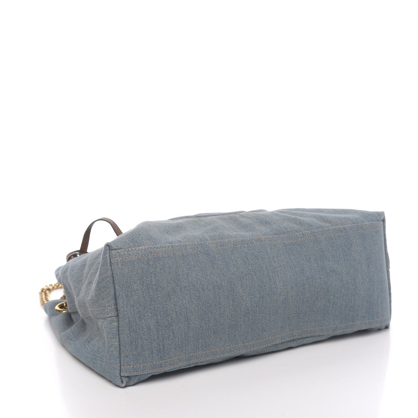 Denim Medium Soho Chain Shoulder Bag Blue