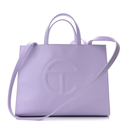 Telfar Vegan Leather Medium Shopping Bag Lavender 1 of 10