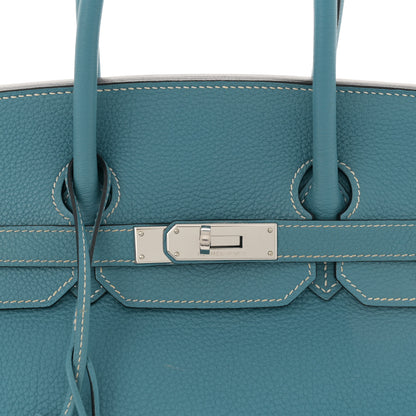 Hermes Togo BIRKIN 35 Blue Jean 7 of 18