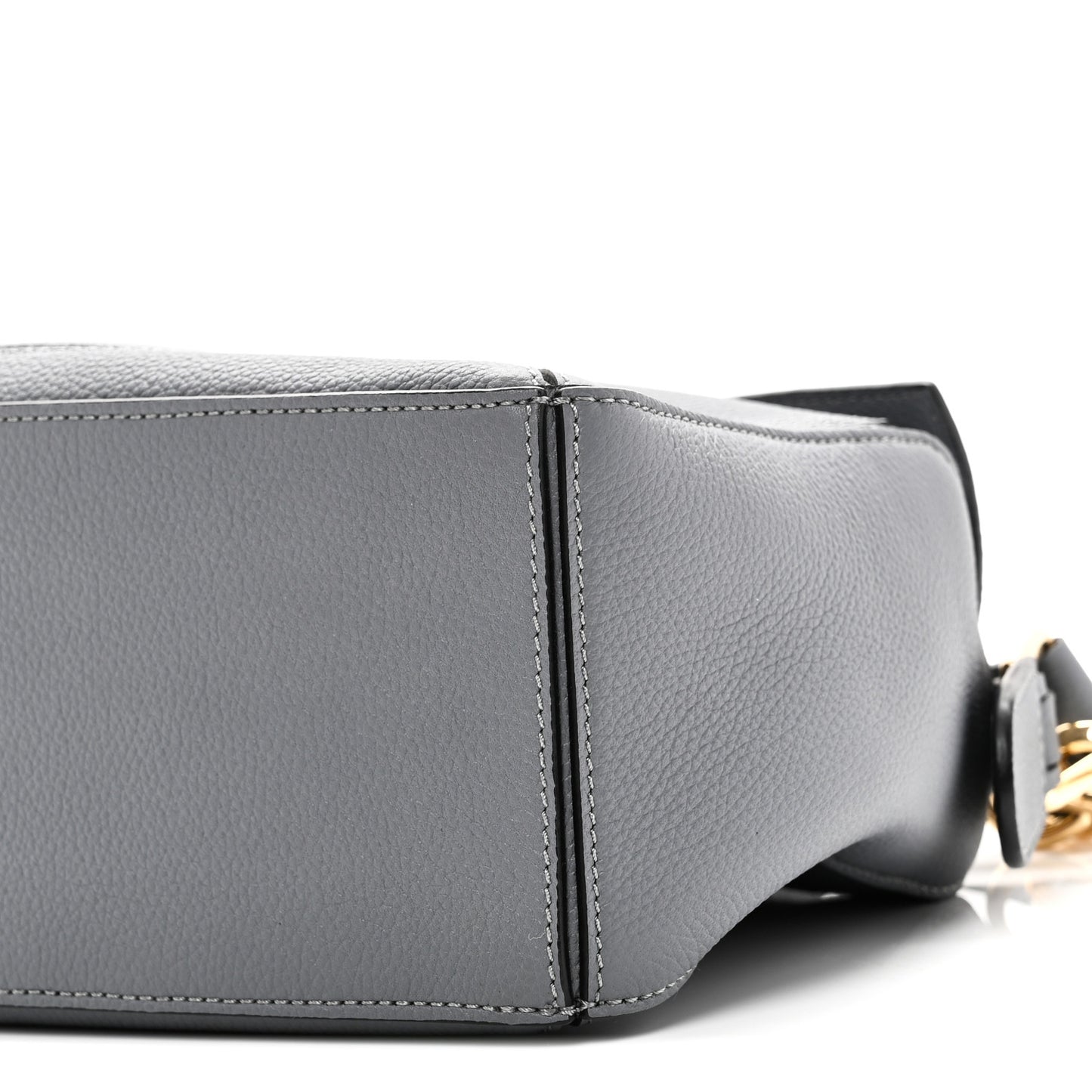 Soft Grained Calfskin Small Puzzle Bag Asphalt Grey