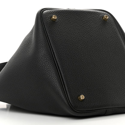 Hermes Taurillon Clemence Picotin Lock 22 MM Black 9 of 14