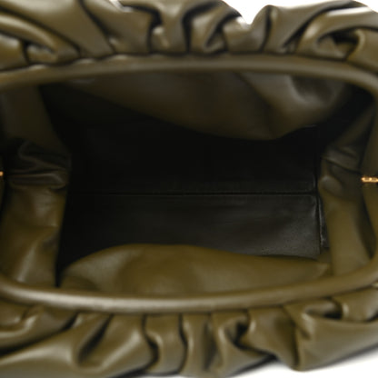 Bottega Veneta Smooth Butter Calf The Pouch Oversized Clutch Kaki Fondent 5 of 9