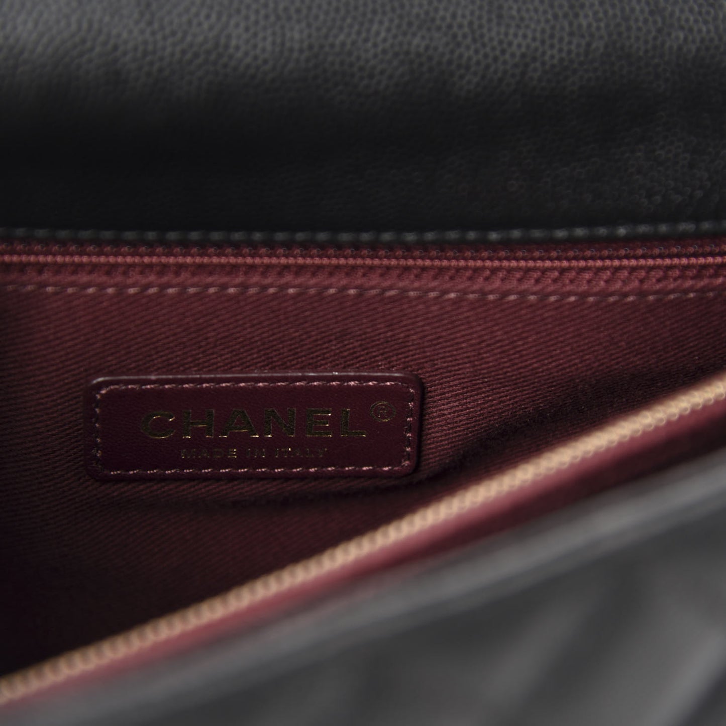 Caviar Quilted Small Coco Handle Flap Black