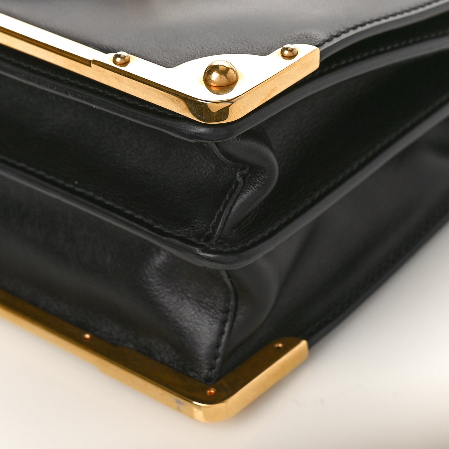 City Calf Saffiano Cahier Bag Black