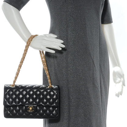 Chanel Lambskin Double Flap Medium Black 2 of 8
