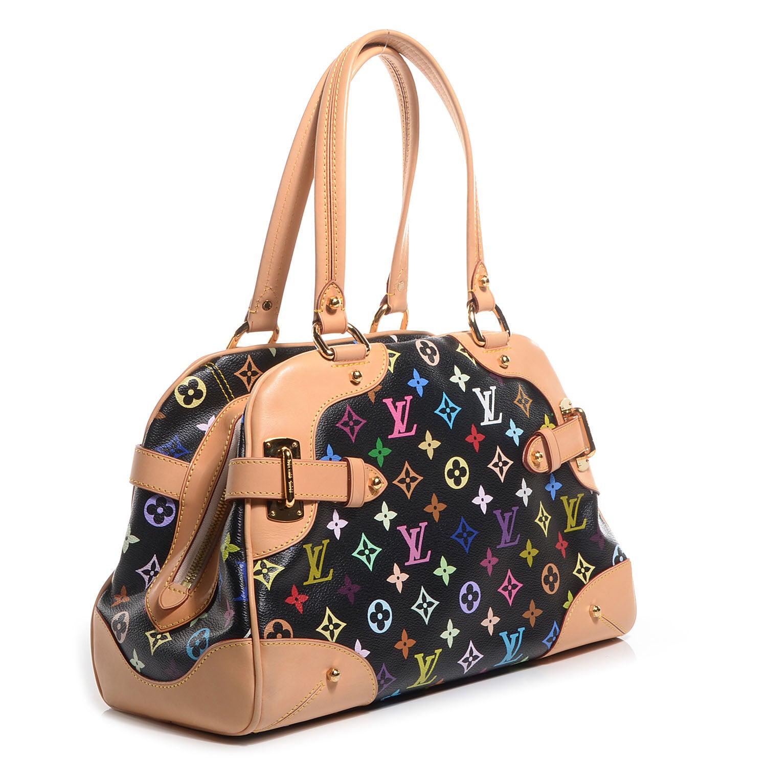 Louis Vuitton Monogram Multicolor Claudia Black 4 of 7