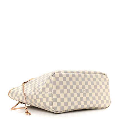 Louis Vuitton Damier Azur Neo Neverfull MM Rose Ballerine 5 of 12