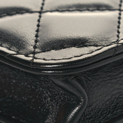 Chanel Calfskin Quilted Perfect Fit Coin Purse With Chain Black 13 of 14