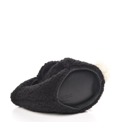 Loewe Shearling Mini Bunny Crossbody Bag Black 4 of 7