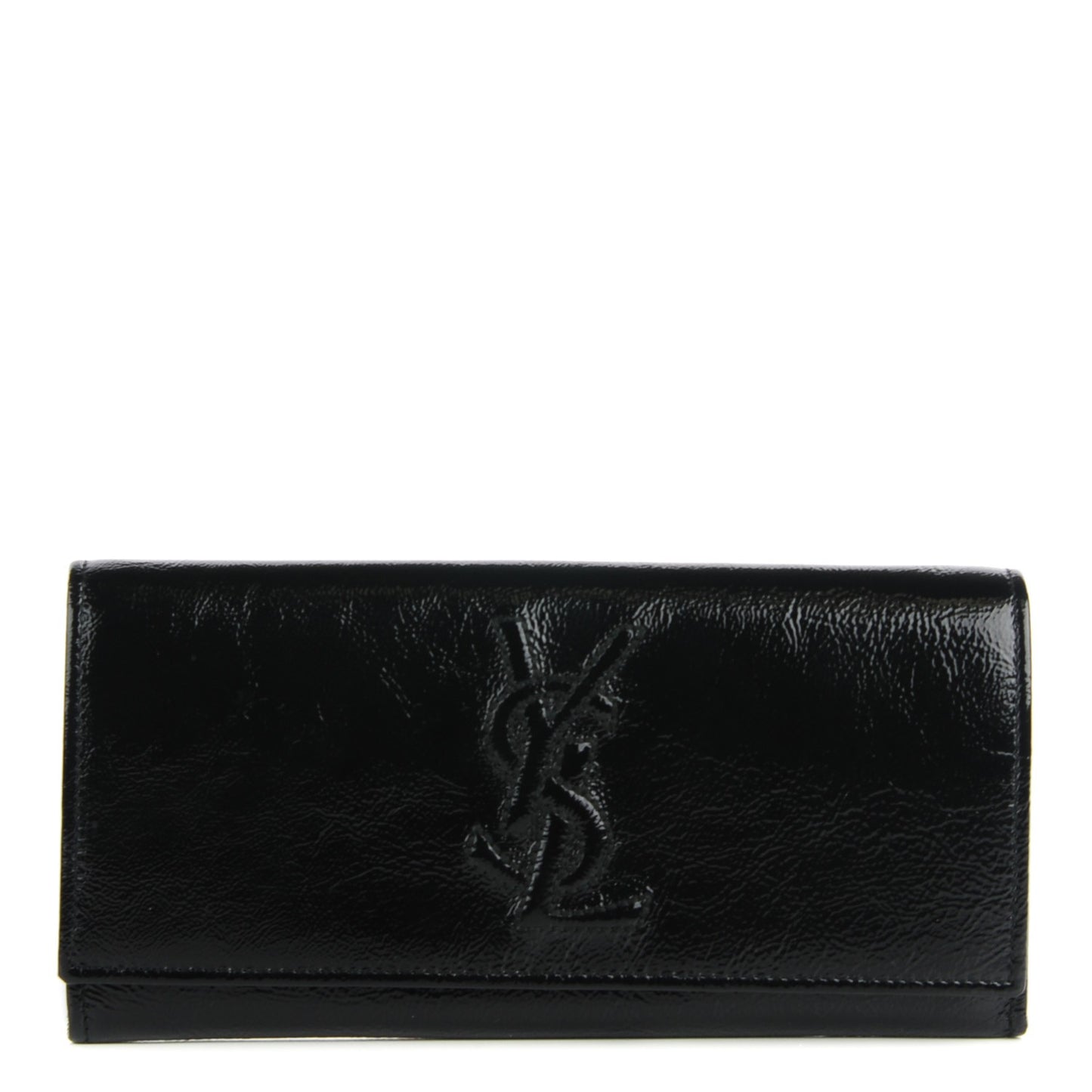 Textured Patent Belle De Jour Wallet Black