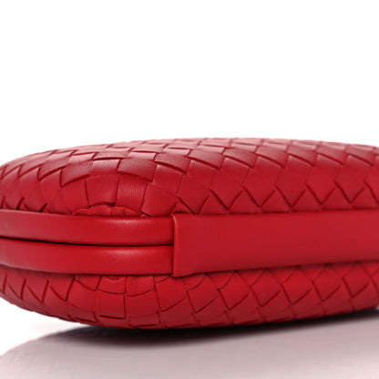 Bottega Veneta Nappa Intrecciato Chain Knot Clutch China Red 6 of 7