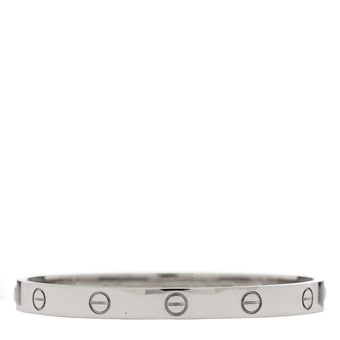 18K White Gold LOVE Bracelet 17