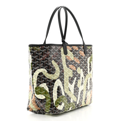 Goyard Goyardine Saint Louis Lettres Camouflage PM Black Green 4 of 11