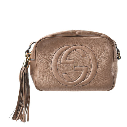 Gucci Pebbled Calfskin Small Soho Disco Bag Rose Beige 1 of 23