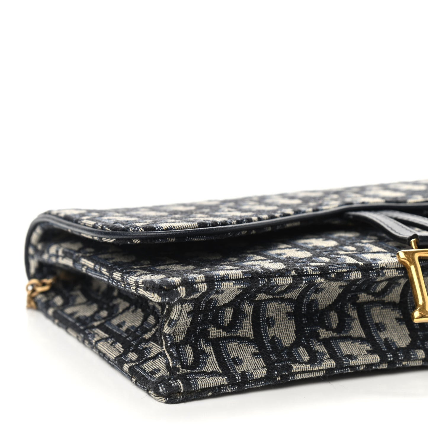Oblique Saddle Chain Pouch Blue