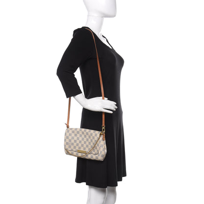 Louis Vuitton Damier Azur Favorite MM 2 of 13