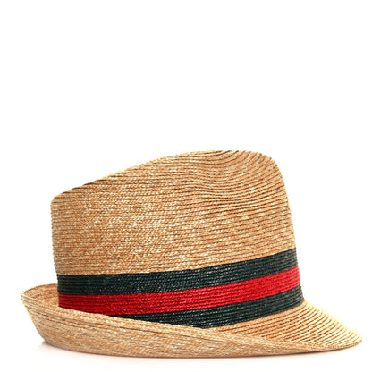 Gucci Abaca Straw Web Fedora Hat S 4 of 9