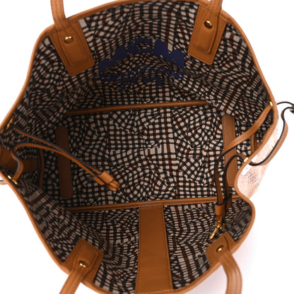 MCM Visetos Medium Liz Reversible Shopper Tote Cognac 6 of 14