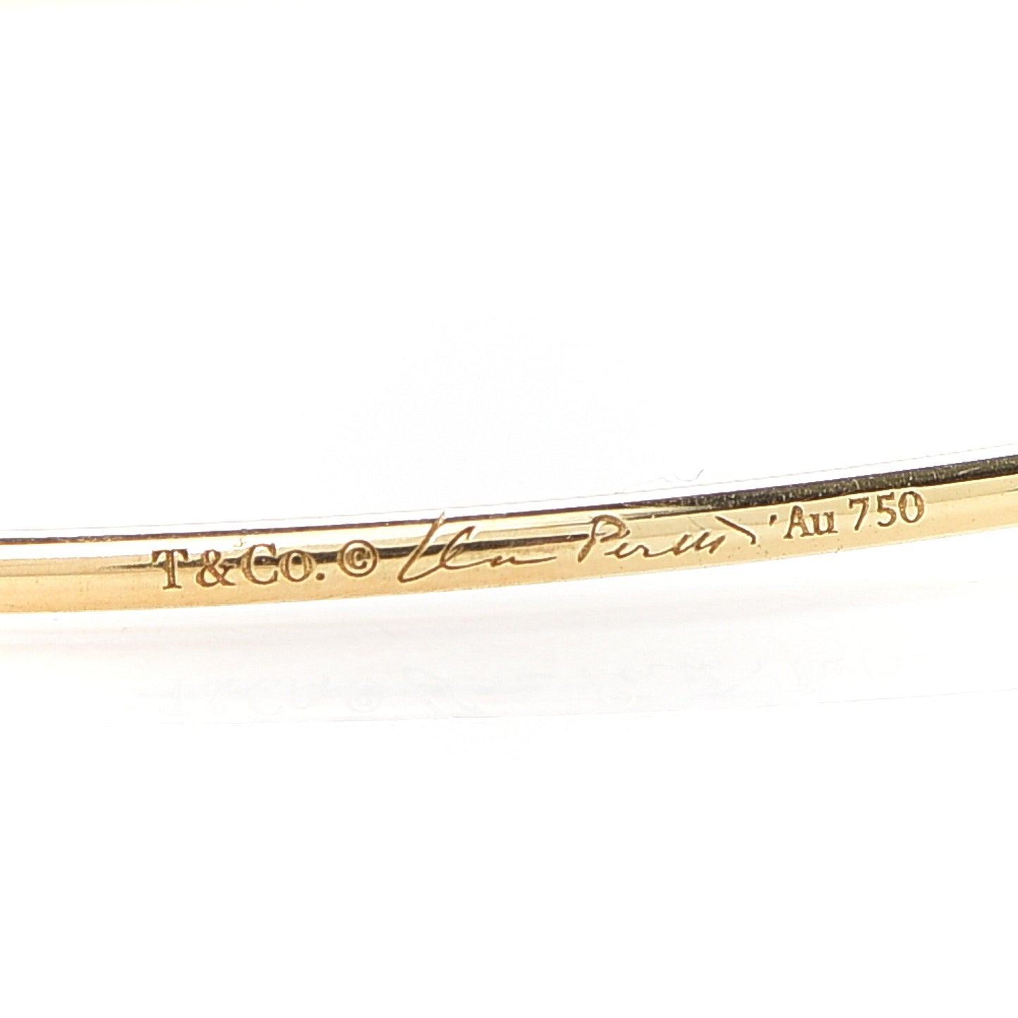 18K Yellow Gold Diamond Medium Elsa Peretti Hoop Earrings