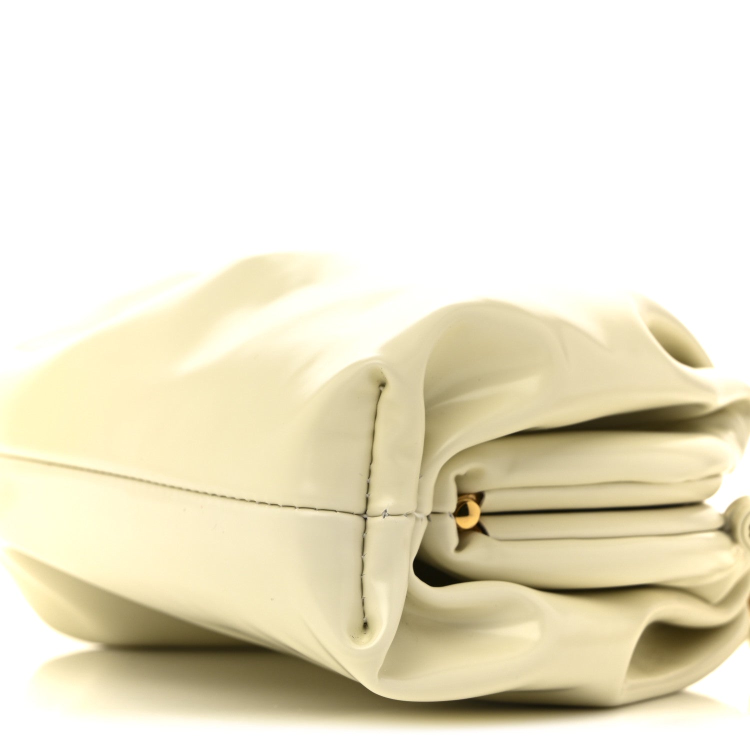Bottega Veneta Patent Mini Pouch Chalk 10 of 11