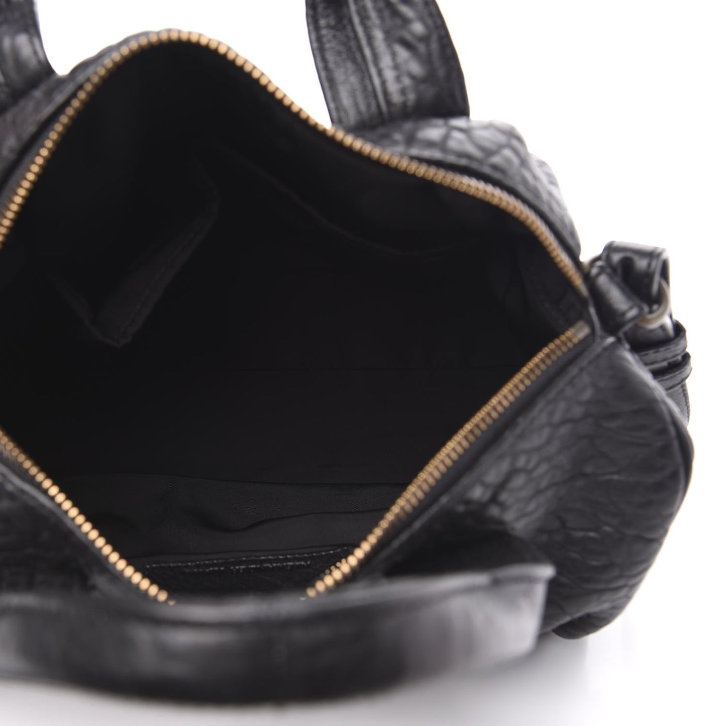 Pebbled Lambskin Rocco Black Nickel Hardware