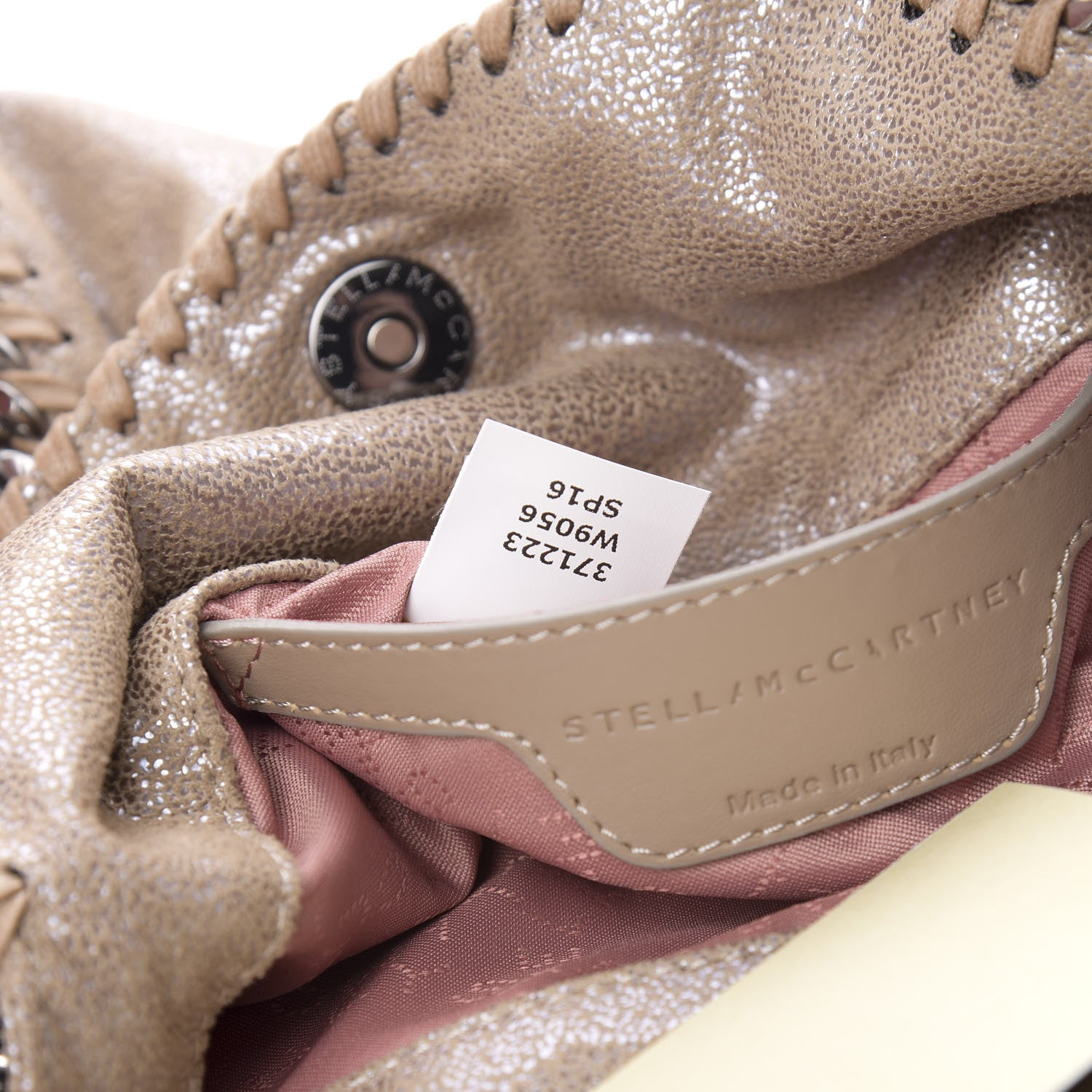 Stella McCartney Shaggy Deer Mini Falabella Fold Over Tote Taupe 8 of 11