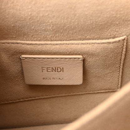 Fendi Vitello Liberty Scalloped Studded Small Kan I Shoulder Bag Black 6 of 13