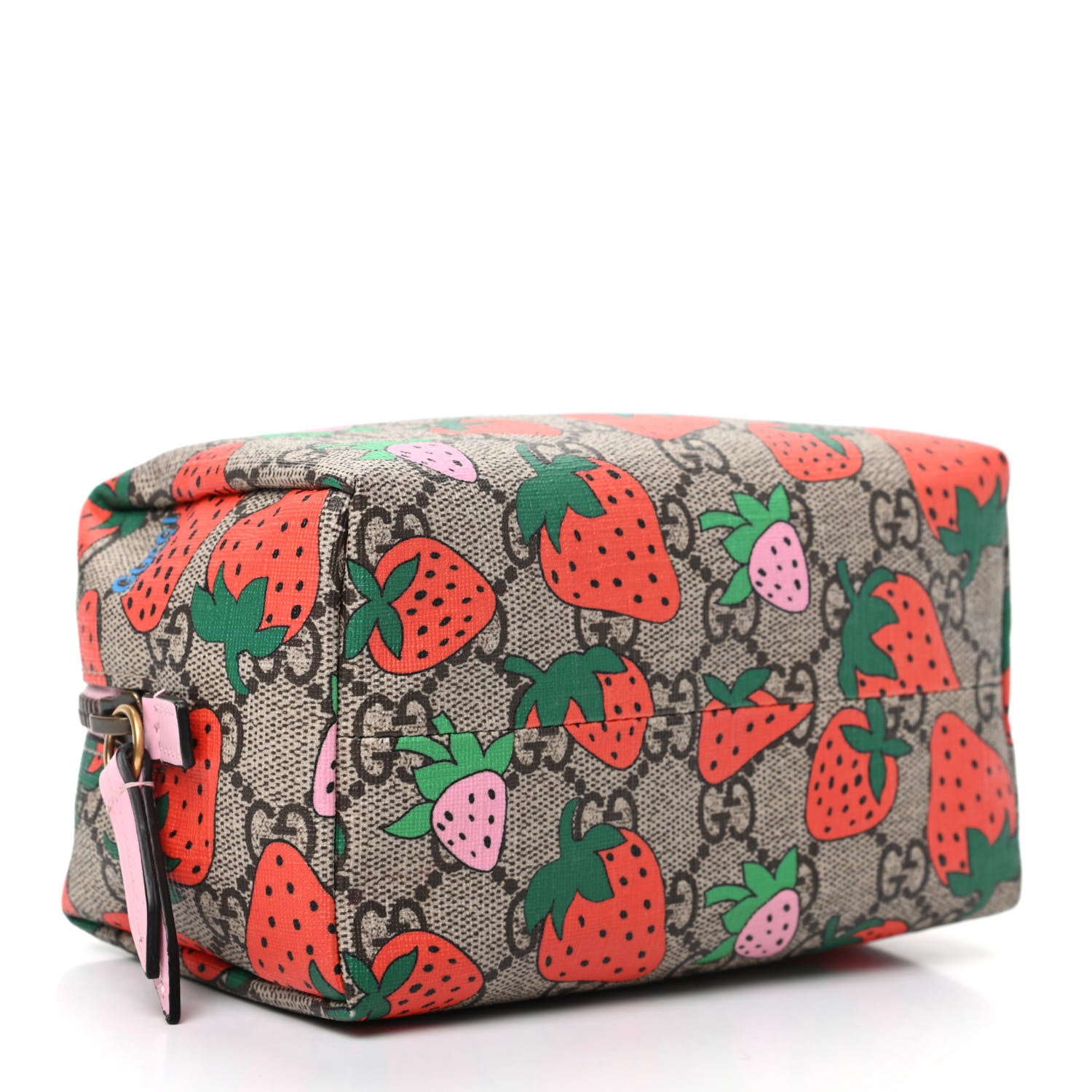 Gucci GG Supreme Monogram Strawberry Cosmetic Case 4 of 9
