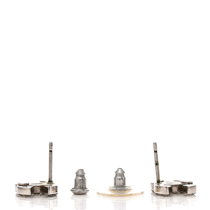 Chanel Crystal CC Earrings Silver 3 of 4