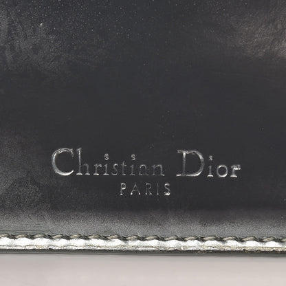 Christian Dior Metallic Patent Micro-Cannage Lady Dior Card Holder Silver 7 of 11