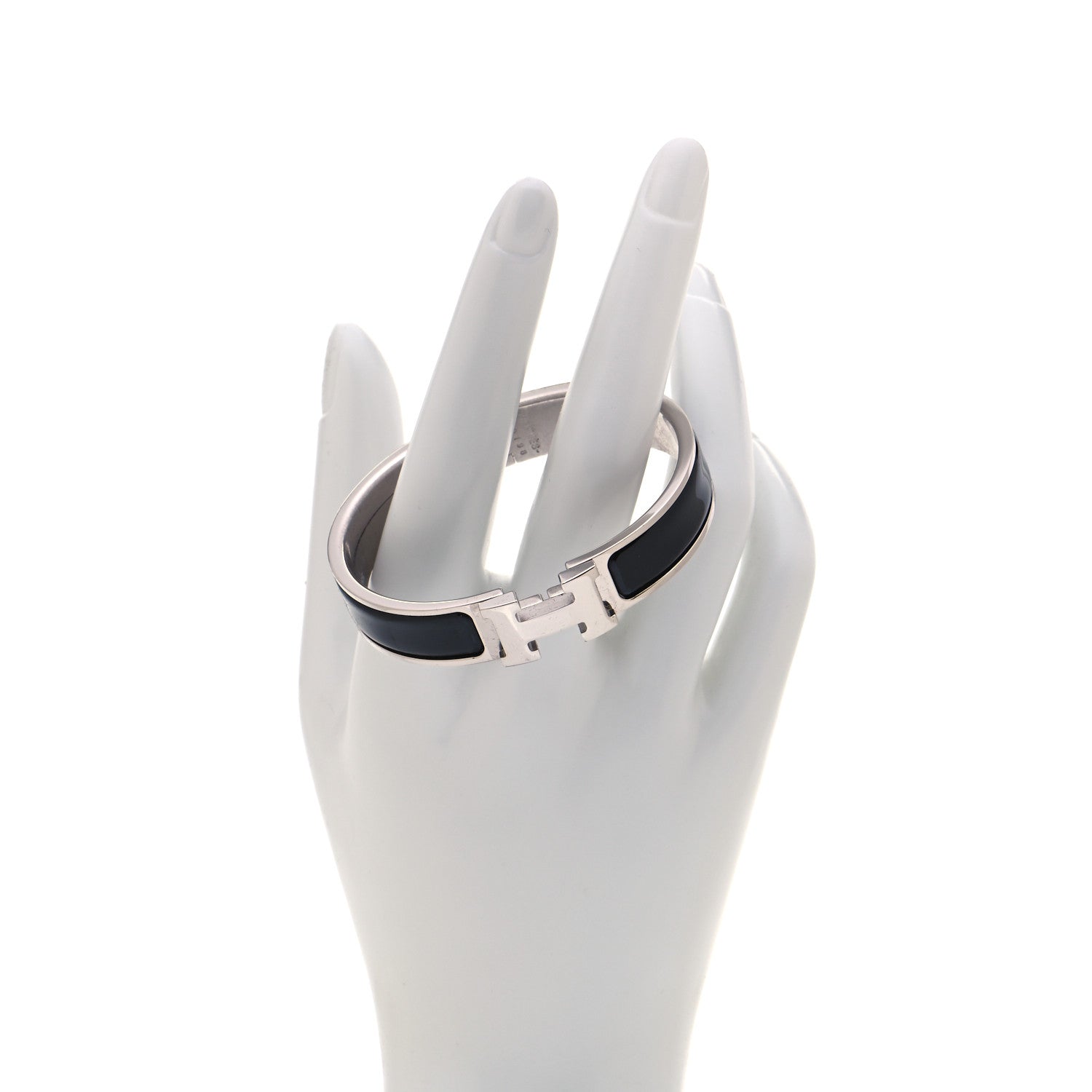 Hermes Enamel Narrow Clic Clac H Bracelet PM Black 2 of 6
