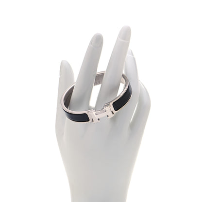 Hermes Enamel Narrow Clic Clac H Bracelet PM Black 2 of 6