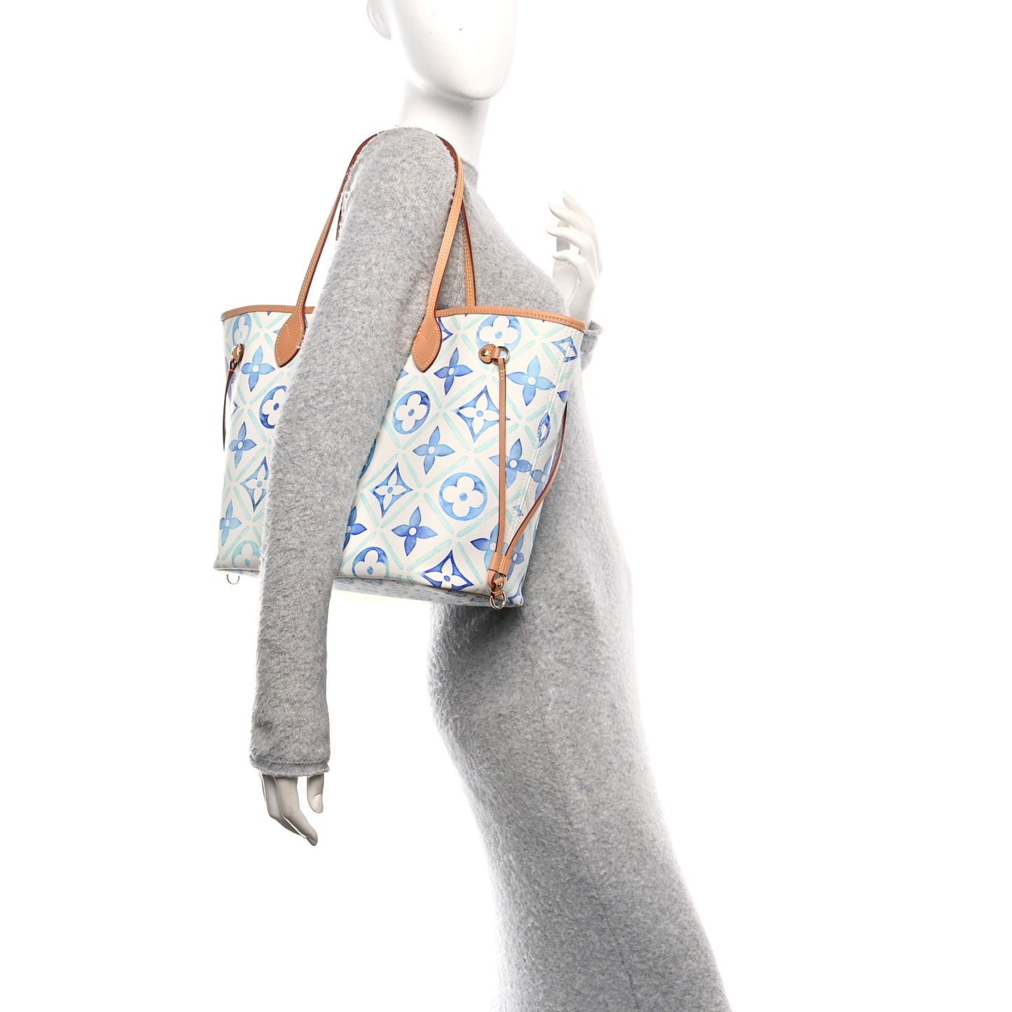 Monogram Tiles By The Pool 2.0 Neverfull MM Lagoon Blue
