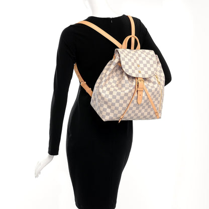 Louis Vuitton Damier Azur Sperone Backpack 2 of 9