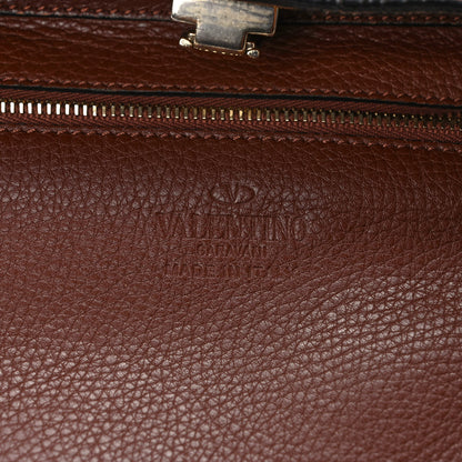 Valentino Garavani Pebbled Calfskin Small Rockstud Flip-Lock Messenger Bag Light Brown 6 of 11