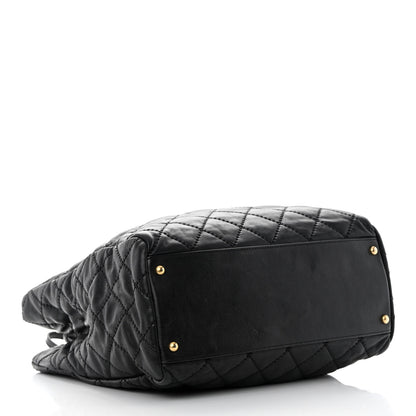 Chanel Calfskin Quilted Large Retro Chain Tote Black 4 of 18