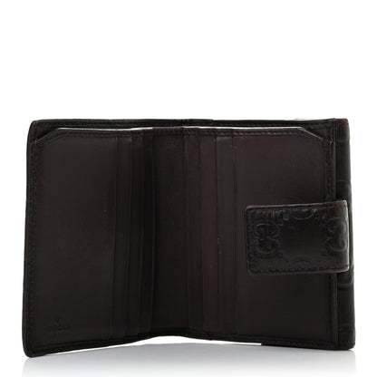 Gucci Guccissima Princy Compact French Flap Wallet Dark Brown 4 of 6