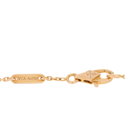 Van Cleef & Arpels 18K Rose Gold Carnelian Sweet Alhambra Bracelet 4 of 5