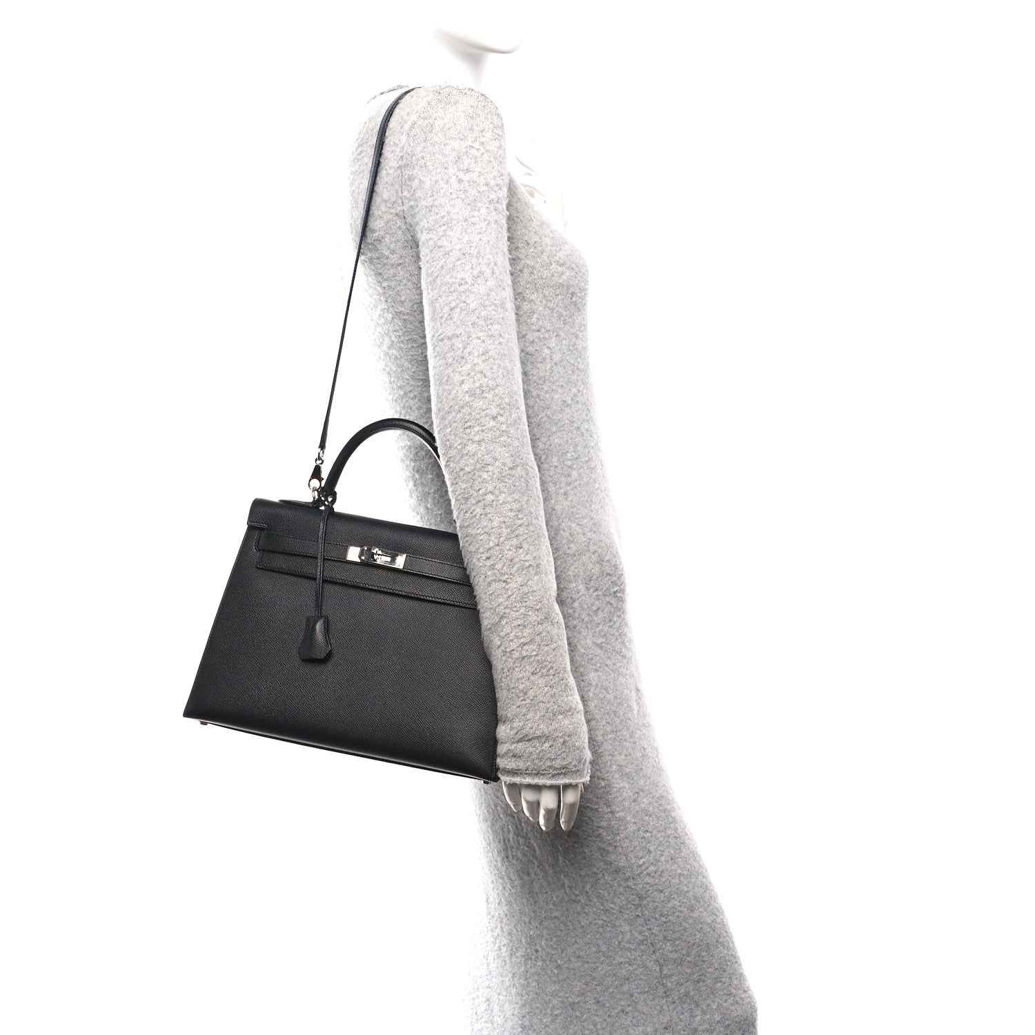 Hermes Epsom Kelly Sellier 32 Black 2 of 11