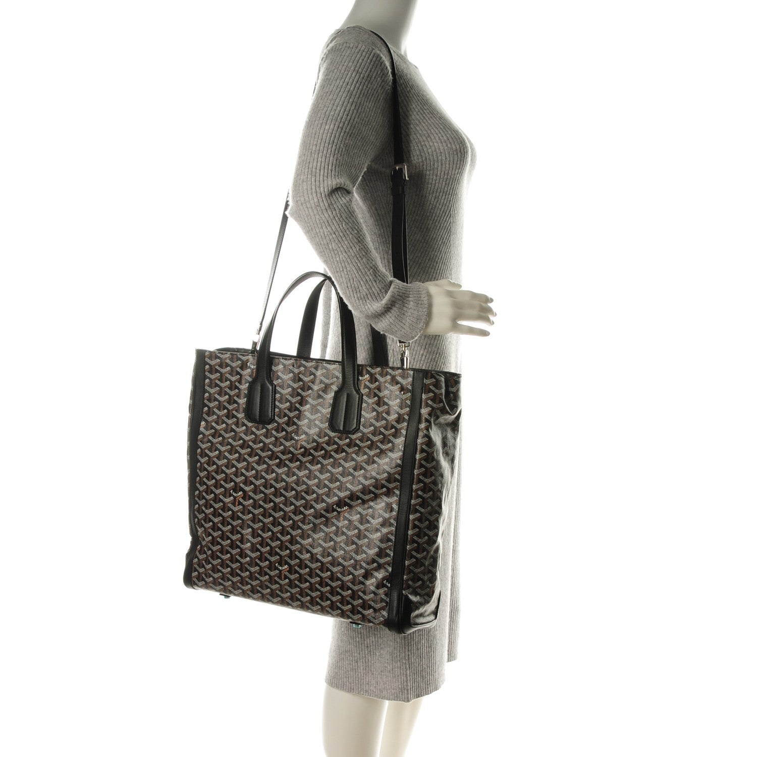 Goyard Goyardine Voltaire Tote Black 2 of 8