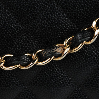 Chanel Caviar Quilted Jumbo Double Flap Black 3 of 12